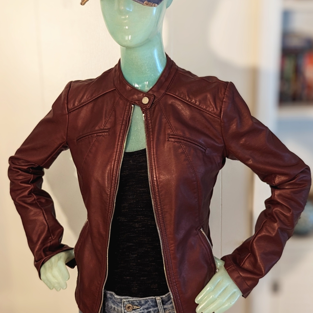 GUESS vegan leather jacket